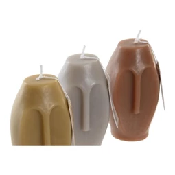 Gyertya arc formájú 6x5x12 cm 3 féle