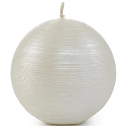 Gyertya gömb rusztikus 8x8 cm
