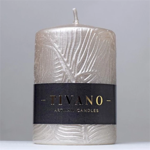 Gyertya henger, nyomott mintával 7x10 cm