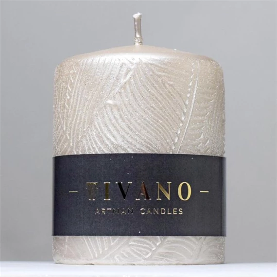 Gyertya henger, nyomott mintával 8x10 cm