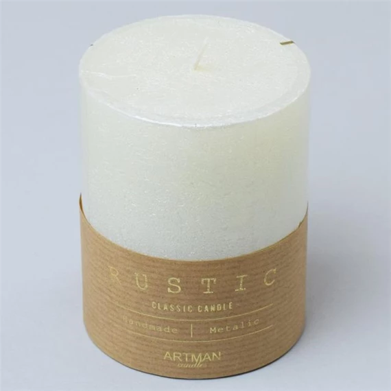 Gyertya henger, rusztikus 7x9 cm