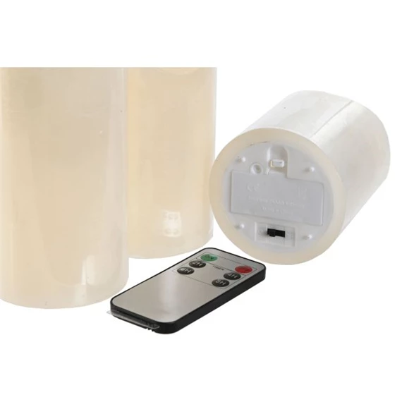 Gyertya szett LED-es 26x8x17 cm S/3