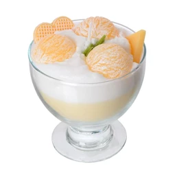 Gyertya vaníliás pohárkrém kehelyben formájú 13x11 cm