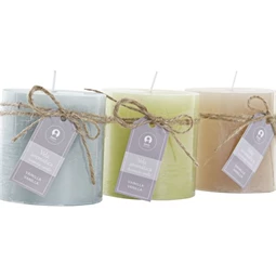 Gyertya 6,8x6,8x7 cm 3 féle