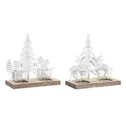 Gyertyatartó 18x9x18 cm 2 féle