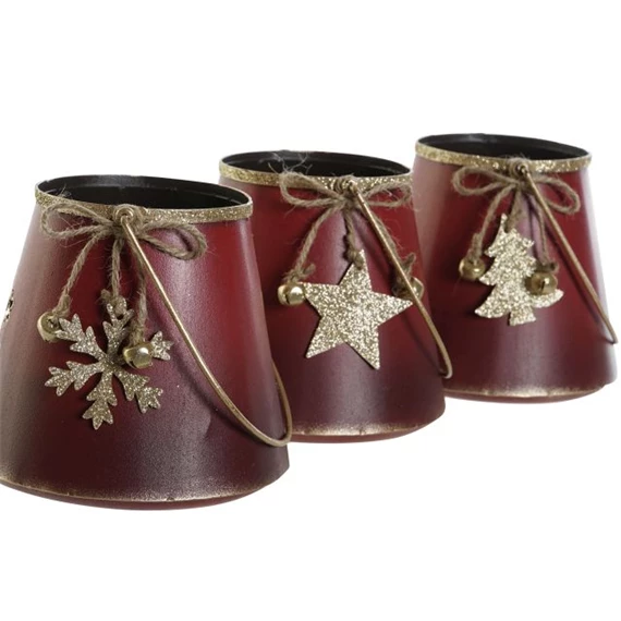 Gyertyatartó 12x12x11 cm 3 féle