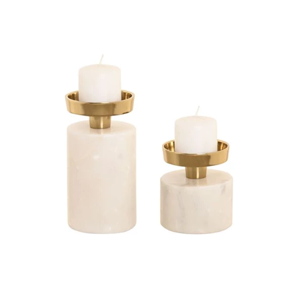 Gyertyatartó 6x6x12 cm S/2