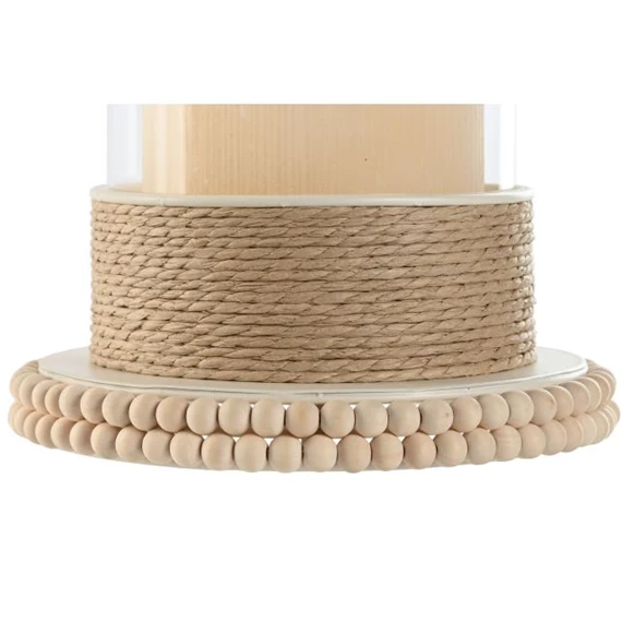 Gyertyatartó kötéllel 17x17x23 cm