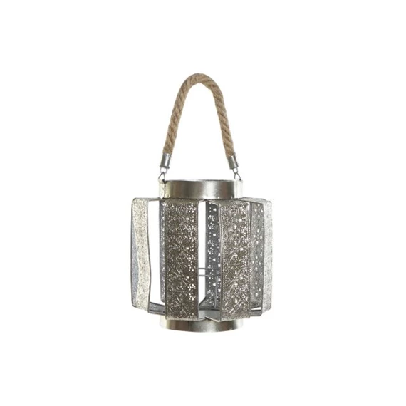 Gyertyatartó kötéllel 21x21x23 cm