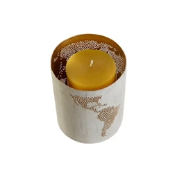 Gyertyatartó szett 15x15x22 cm 2 féle S/3