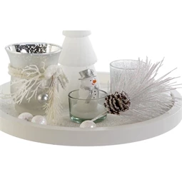 Gyertyatartó szett 27,5x27,5x2 cm S/6