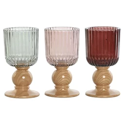 Gyertyatartó 9x9x17 cm 3 féle