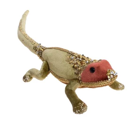 Gyík glitteres 13x7x53 cm