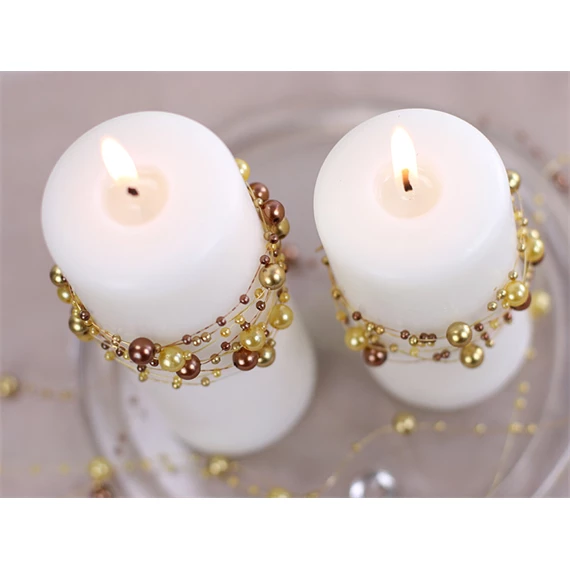 Gyöngy girlandok arany 1,3 m S/5