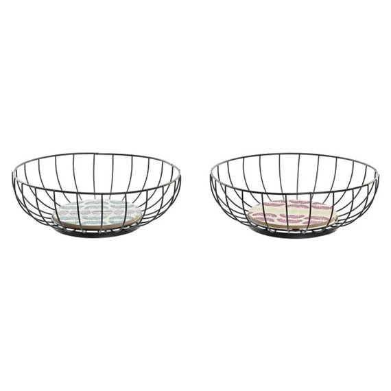 Gyümölcstartó afrikai mintás 28x28x11 cm 2 féle