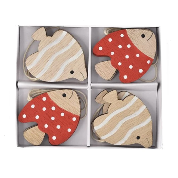 Hal pöttyös, csíkos, akasztós 12,5x10x1,5 cm S/8