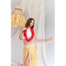 Hawaii nyaklánc sötét rózsaszín 1,2 m