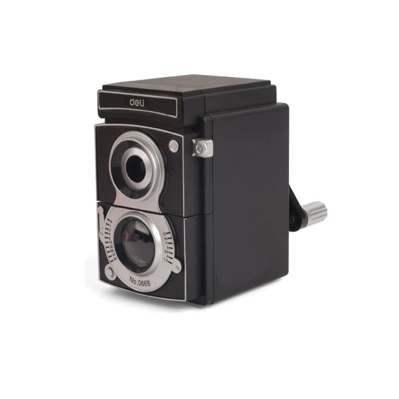 Ceruzahegyező, retro fényképező formájú 7,3x10,7x12 cm