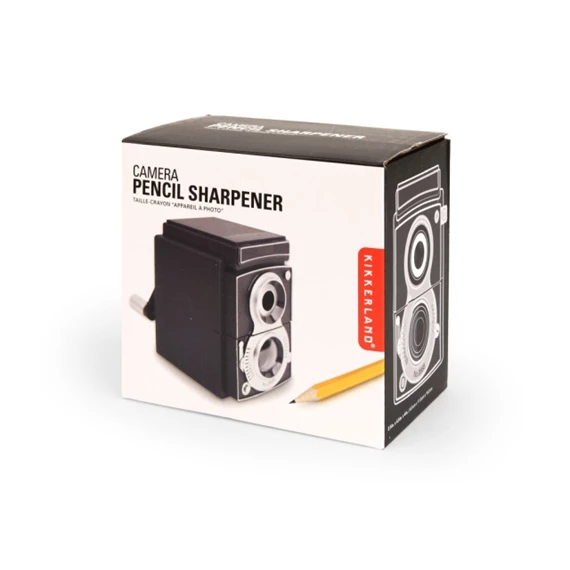 Ceruzahegyező, retro fényképező formájú 7,3x10,7x12 cm