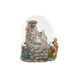 Hógömb Betlehem LED-es 11,5x10,5x13 cm 2 féle