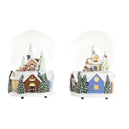 Hógömb zenélő 10x10x13 cm 2 féle