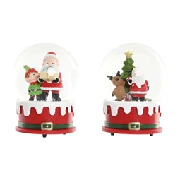 Hógömb zenélő 10x10x13 cm 2 féle