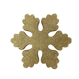 Hópehely glitteres, akasztós 40 cm