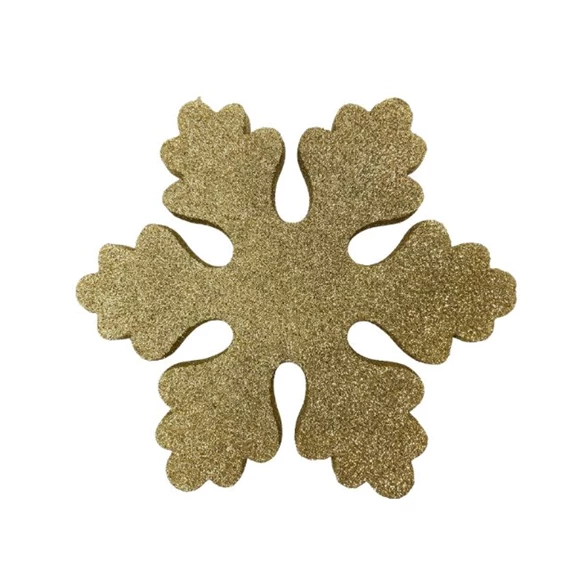 Hópehely glitteres, akasztós 40 cm