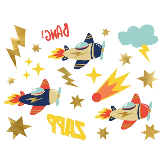 Ideiglenes tetoválások repülők, mix S/11