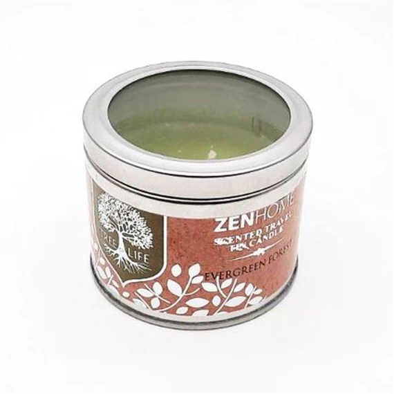 Illatgyertya fém dobozban - Örökzöld erdő 120 gr/db