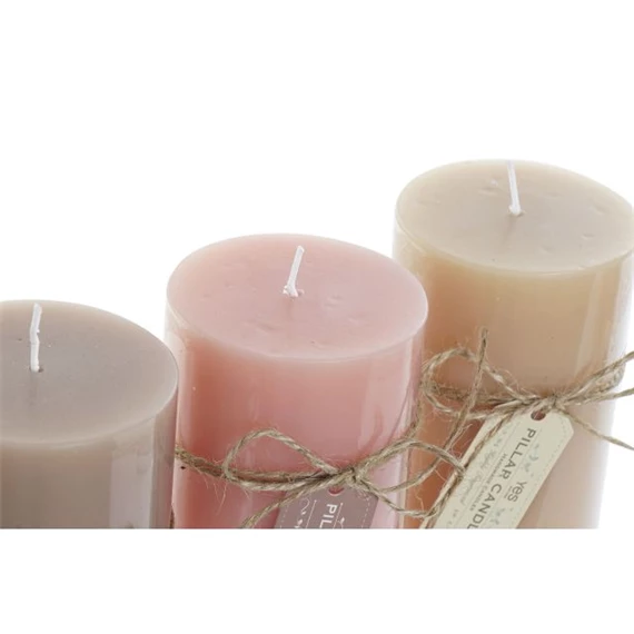 Illatgyertya 6,5x6,5x15 cm 3 féle