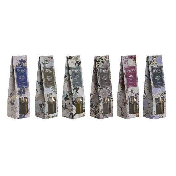 Illatosító pálcával, virágos 50 ml 6x6x21 cm 6 féle