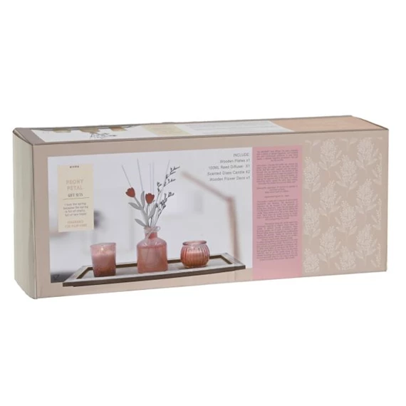 Illatosító szett pálcával, gyertyával 100 ml 6x6x9 cm 3 féle S/3