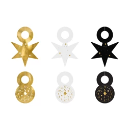 Italcímkék szilveszter 7,5-9,5 cm mix S/6