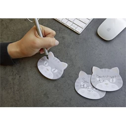 Jegyzettömb macskás