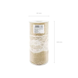 Jutaszövet székmasni csipkével 15x275 cm