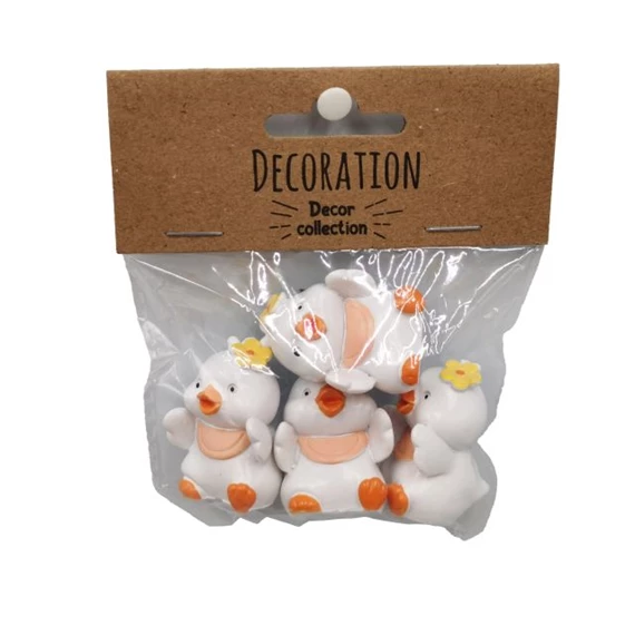 Kacsa virággal 3,3x2,3x3,4 cm S/4
