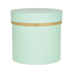 Kalapdoboz arany szegéllyel 10x10 cm