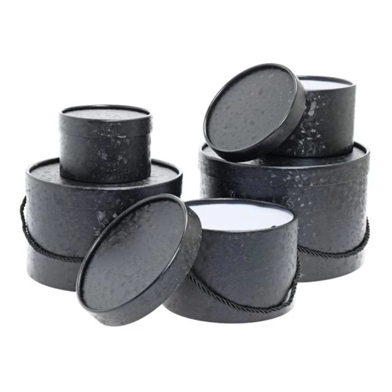 Kalapdoboz kerek, füllel 9x25x7 cm S/5