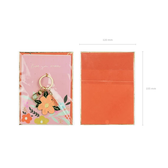 Kártya kulcstartóval 12x16 cm