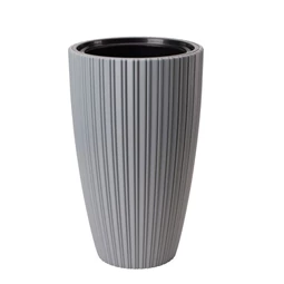 MIKA SLIM kaspó kerek, ültető betéttel 40 cm