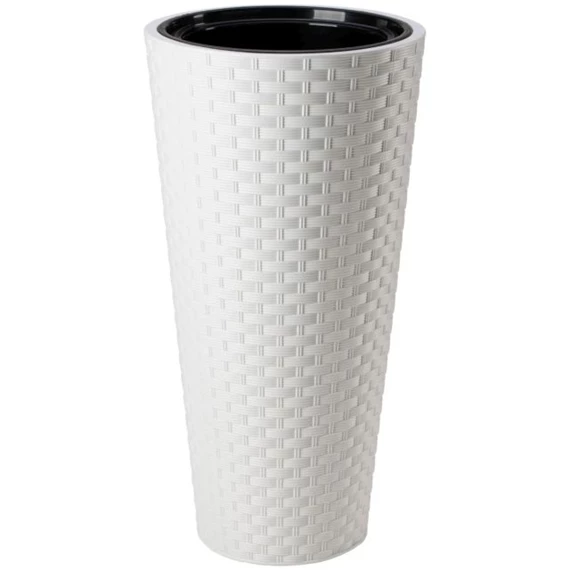 RATTANA SLIM kaspó kerek, ültető betéttel 40 cm
