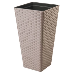 RATTANA SLIM kaspó szögletes, ültető betéttel 40 cm