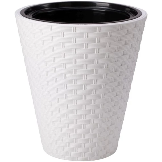 RATTANA kaspó kerek, ültető betéttel 30 cm