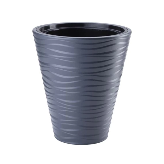 SAHARA kaspó kerek, álló, ültető betéttel 34x39 cm