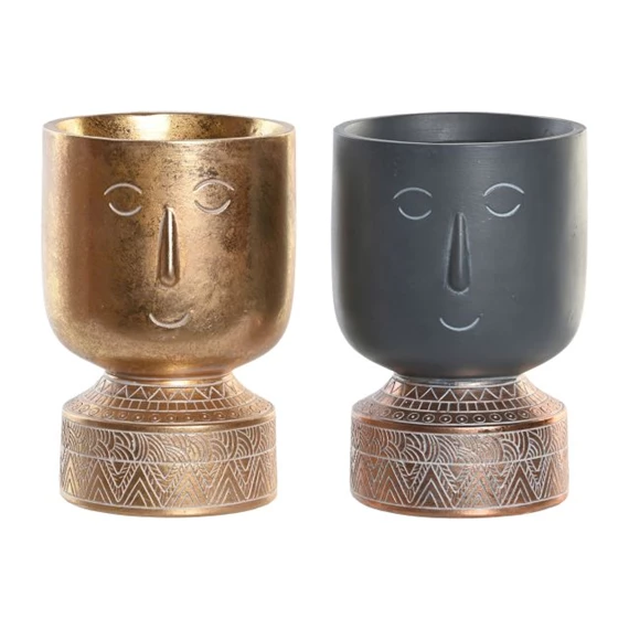 Kaspó arccal 12,5x12,5x19 cm 2 féle