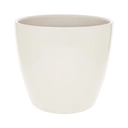 Kaspó kerek, mázas 17x17x15 cm