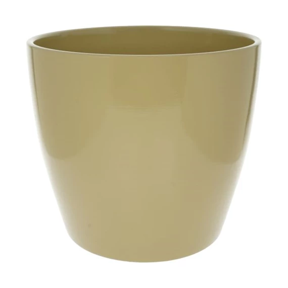 Kaspó kerek, mázas 17x17x15 cm