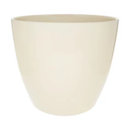 Kaspó kerek, mázas 25x25x22 cm