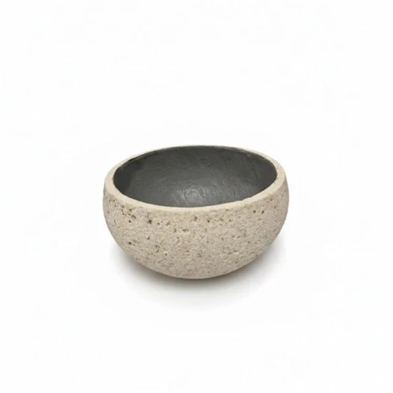 Kaspó kerek műkő 32x16 cm homok